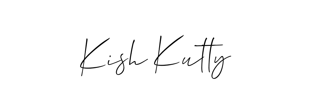 Best and Professional Signature Style for Kish Kutty. Allison_Script Best Signature Style Collection. Kish Kutty signature style 2 images and pictures png