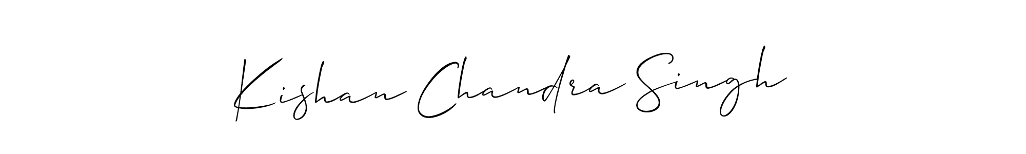 It looks lik you need a new signature style for name Kishan Chandra Singh. Design unique handwritten (Allison_Script) signature with our free signature maker in just a few clicks. Kishan Chandra Singh signature style 2 images and pictures png