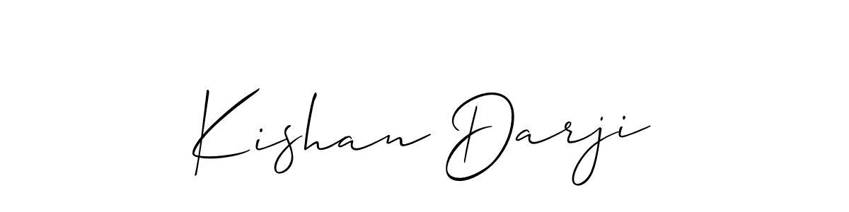 How to make Kishan Darji signature? Allison_Script is a professional autograph style. Create handwritten signature for Kishan Darji name. Kishan Darji signature style 2 images and pictures png
