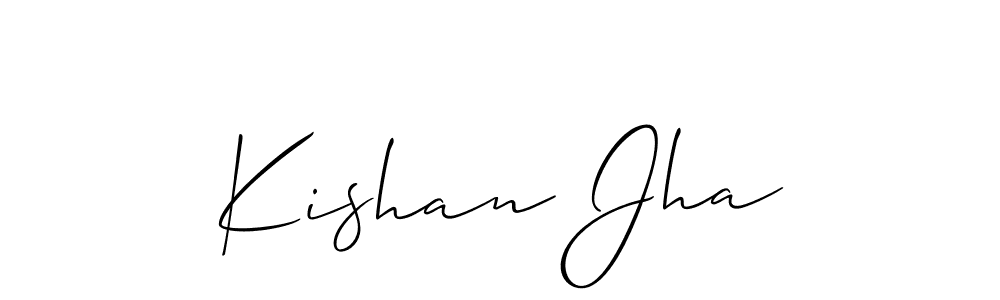 This is the best signature style for the Kishan Jha name. Also you like these signature font (Allison_Script). Mix name signature. Kishan Jha signature style 2 images and pictures png
