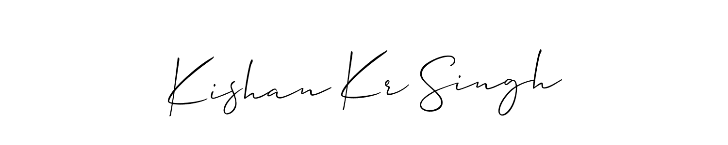 Here are the top 10 professional signature styles for the name Kishan Kr Singh. These are the best autograph styles you can use for your name. Kishan Kr Singh signature style 2 images and pictures png