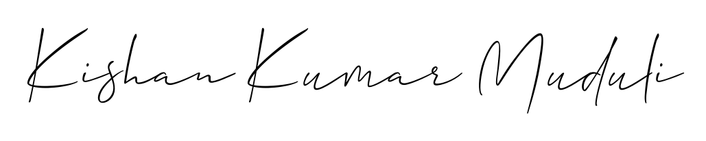 A dynamic signature style for Kishan Kumar Muduli using Allison_Script script. Designed to look authentic, handwritten, and professional. Kishan Kumar Muduli signature style 2 images and pictures png