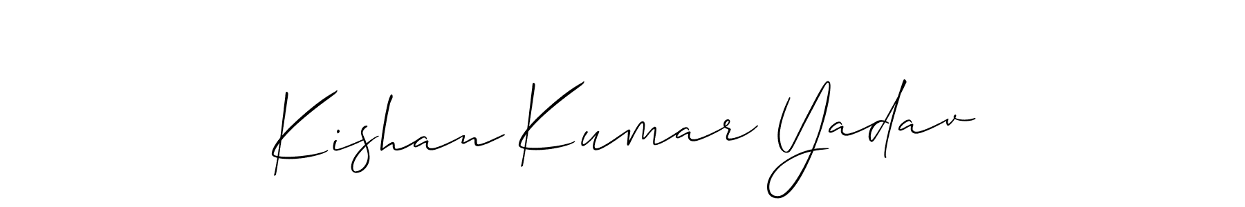 See photos of Kishan Kumar Yadav official signature by Spectra . Check more albums & portfolios. Read reviews & check more about Allison_Script font. Kishan Kumar Yadav signature style 2 images and pictures png