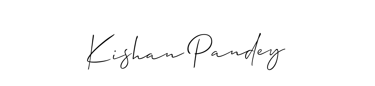 Make a beautiful signature design for name Kishan Pandey. Use this online signature maker to create a handwritten signature for free. Kishan Pandey signature style 2 images and pictures png