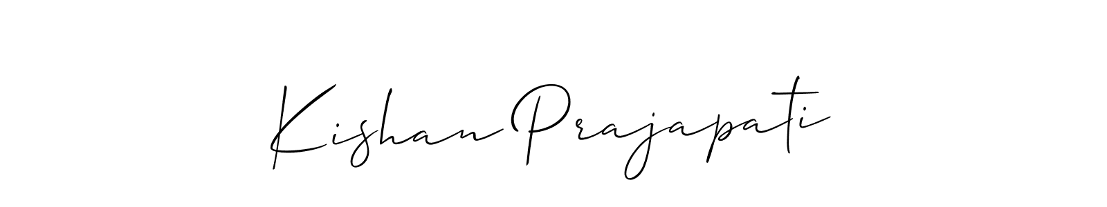 Once you've used our free online signature maker to create your best signature Allison_Script style, it's time to enjoy all of the benefits that Kishan Prajapati name signing documents. Kishan Prajapati signature style 2 images and pictures png