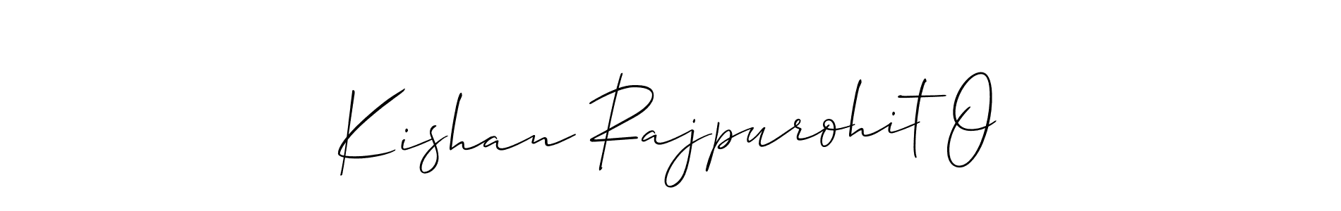 Also You can easily find your signature by using the search form. We will create Kishan Rajpurohit O name handwritten signature images for you free of cost using Allison_Script sign style. Kishan Rajpurohit O signature style 2 images and pictures png