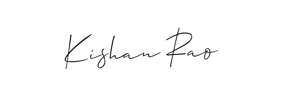 This is the best signature style for the Kishan Rao name. Also you like these signature font (Allison_Script). Mix name signature. Kishan Rao signature style 2 images and pictures png