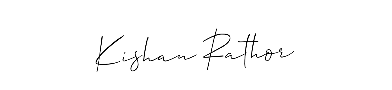 if you are searching for the best signature style for your name Kishan Rathor. so please give up your signature search. here we have designed multiple signature styles  using Allison_Script. Kishan Rathor signature style 2 images and pictures png