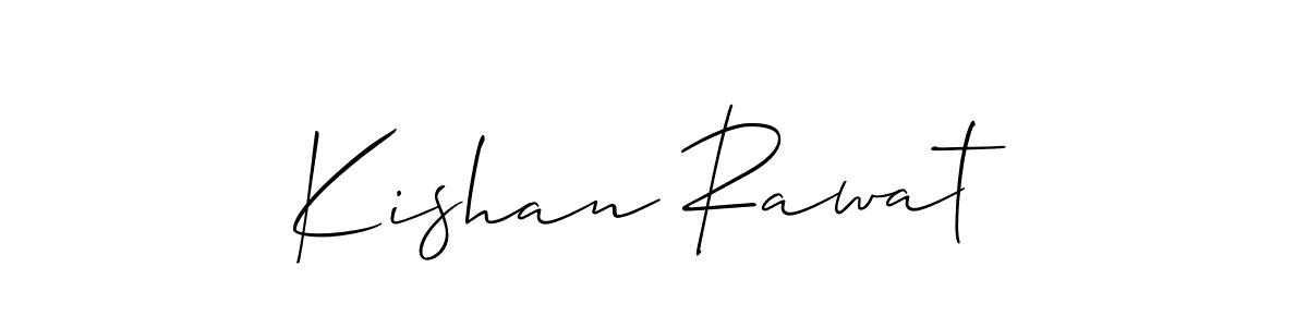 The best way (Allison_Script) to make a short signature is to pick only two or three words in your name. The name Kishan Rawat include a total of six letters. For converting this name. Kishan Rawat signature style 2 images and pictures png