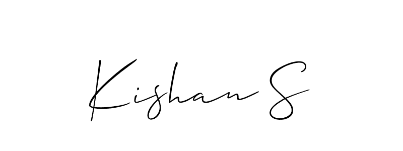 Here are the top 10 professional signature styles for the name Kishan S. These are the best autograph styles you can use for your name. Kishan S signature style 2 images and pictures png