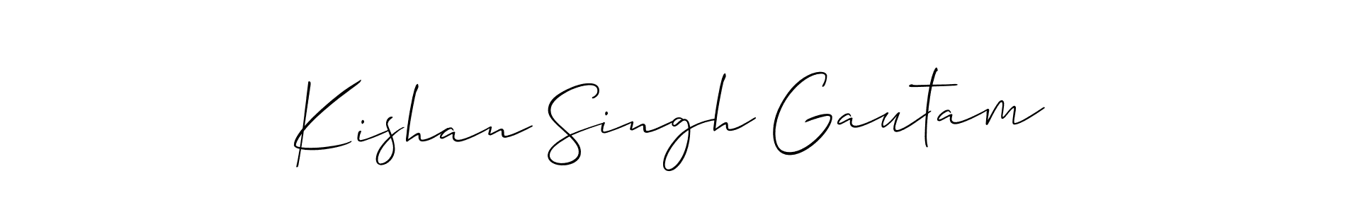 Check out images of Autograph of Kishan Singh Gautam name. Actor Kishan Singh Gautam Signature Style. Allison_Script is a professional sign style online. Kishan Singh Gautam signature style 2 images and pictures png