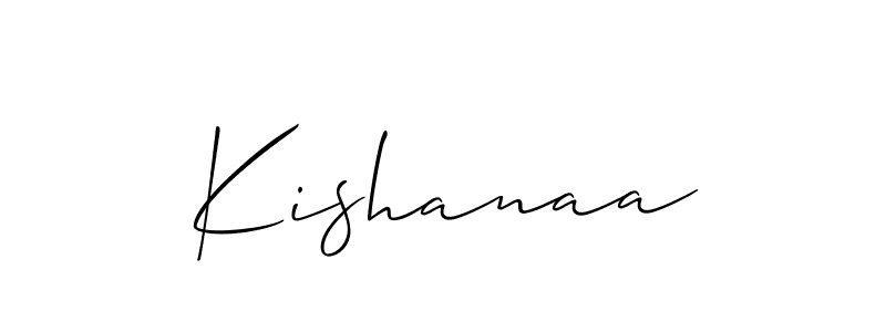 The best way (Allison_Script) to make a short signature is to pick only two or three words in your name. The name Kishanaa include a total of six letters. For converting this name. Kishanaa signature style 2 images and pictures png