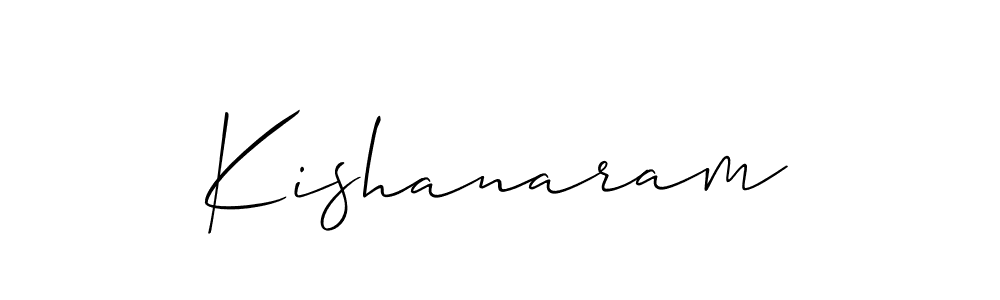 Make a short Kishanaram signature style. Manage your documents anywhere anytime using Allison_Script. Create and add eSignatures, submit forms, share and send files easily. Kishanaram signature style 2 images and pictures png