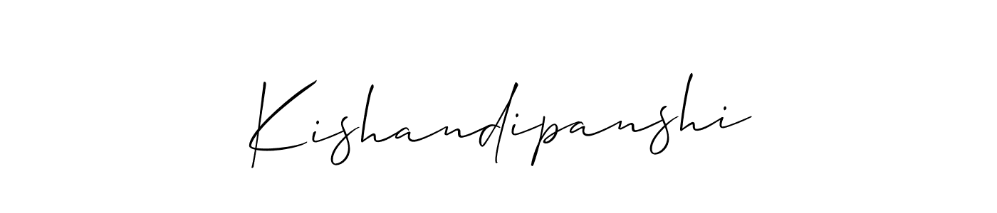 Allison_Script is a professional signature style that is perfect for those who want to add a touch of class to their signature. It is also a great choice for those who want to make their signature more unique. Get Kishandipanshi name to fancy signature for free. Kishandipanshi signature style 2 images and pictures png