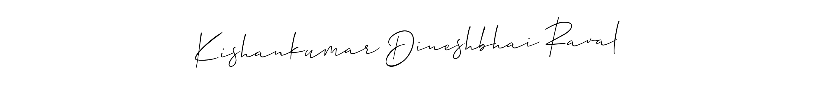 if you are searching for the best signature style for your name Kishankumar Dineshbhai Raval. so please give up your signature search. here we have designed multiple signature styles  using Allison_Script. Kishankumar Dineshbhai Raval signature style 2 images and pictures png