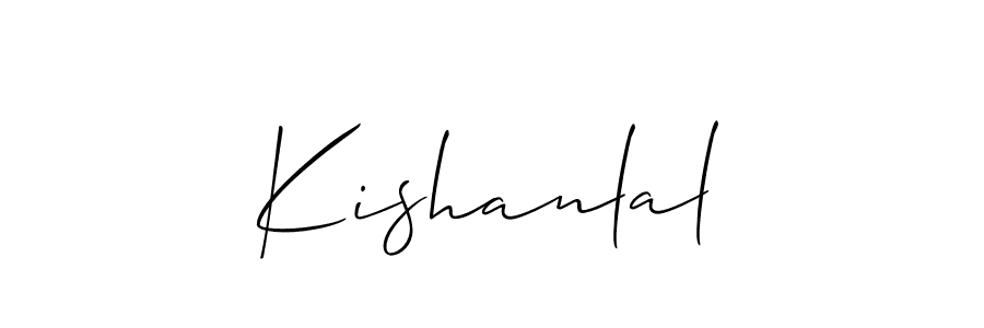 How to Draw Kishanlal signature style? Allison_Script is a latest design signature styles for name Kishanlal. Kishanlal signature style 2 images and pictures png