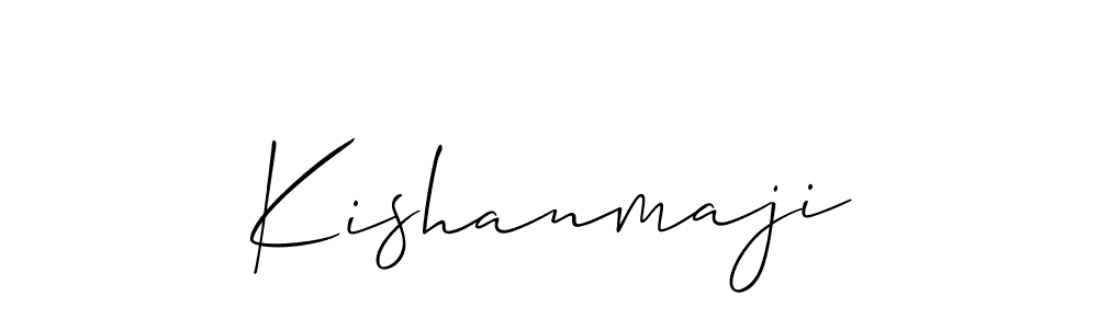 Also we have Kishanmaji name is the best signature style. Create professional handwritten signature collection using Allison_Script autograph style. Kishanmaji signature style 2 images and pictures png
