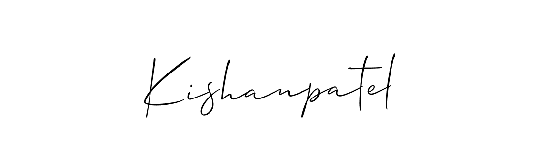 Also we have Kishanpatel name is the best signature style. Create professional handwritten signature collection using Allison_Script autograph style. Kishanpatel signature style 2 images and pictures png
