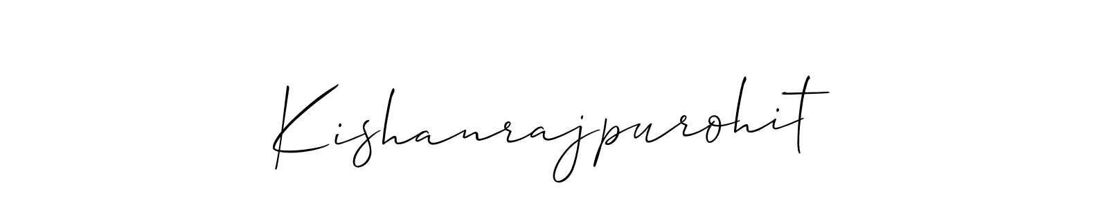 Similarly Allison_Script is the best handwritten signature design. Signature creator online .You can use it as an online autograph creator for name Kishanrajpurohit. Kishanrajpurohit signature style 2 images and pictures png