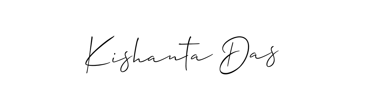 Also You can easily find your signature by using the search form. We will create Kishanta Das name handwritten signature images for you free of cost using Allison_Script sign style. Kishanta Das signature style 2 images and pictures png