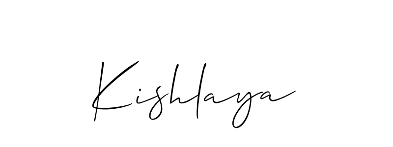 You should practise on your own different ways (Allison_Script) to write your name (Kishlaya) in signature. don't let someone else do it for you. Kishlaya signature style 2 images and pictures png