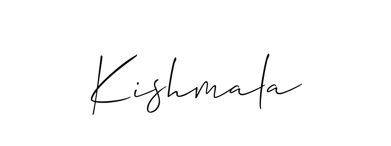 You can use this online signature creator to create a handwritten signature for the name Kishmala. This is the best online autograph maker. Kishmala signature style 2 images and pictures png