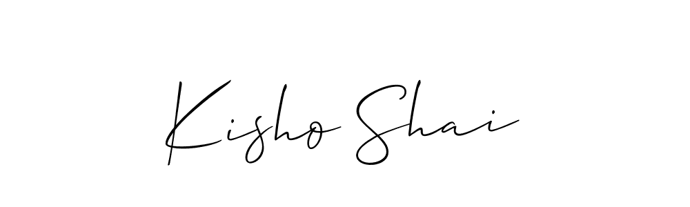 Best and Professional Signature Style for Kisho Shai. Allison_Script Best Signature Style Collection. Kisho Shai signature style 2 images and pictures png