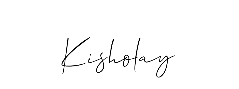 You should practise on your own different ways (Allison_Script) to write your name (Kisholay) in signature. don't let someone else do it for you. Kisholay signature style 2 images and pictures png