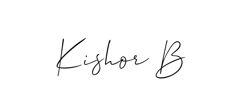 This is the best signature style for the Kishor B name. Also you like these signature font (Allison_Script). Mix name signature. Kishor B signature style 2 images and pictures png