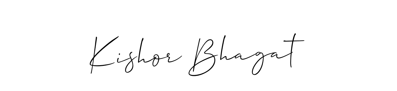 Best and Professional Signature Style for Kishor Bhagat. Allison_Script Best Signature Style Collection. Kishor Bhagat signature style 2 images and pictures png