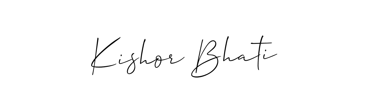 You can use this online signature creator to create a handwritten signature for the name Kishor Bhati. This is the best online autograph maker. Kishor Bhati signature style 2 images and pictures png