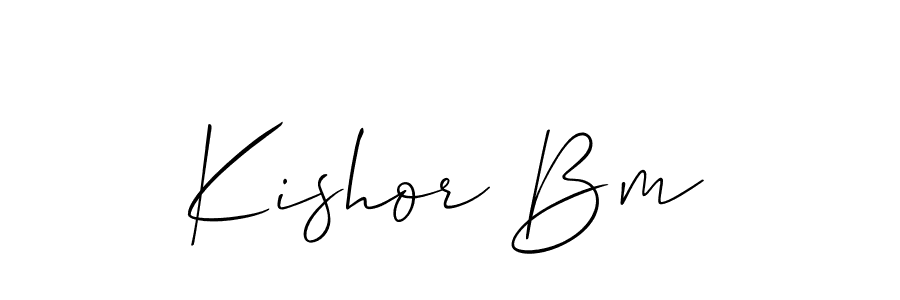 Here are the top 10 professional signature styles for the name Kishor Bm. These are the best autograph styles you can use for your name. Kishor Bm signature style 2 images and pictures png