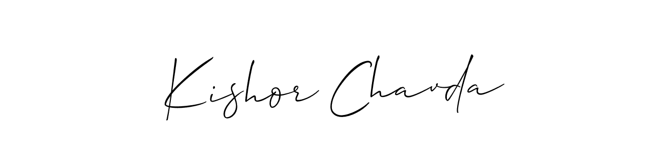 Make a beautiful signature design for name Kishor Chavda. Use this online signature maker to create a handwritten signature for free. Kishor Chavda signature style 2 images and pictures png