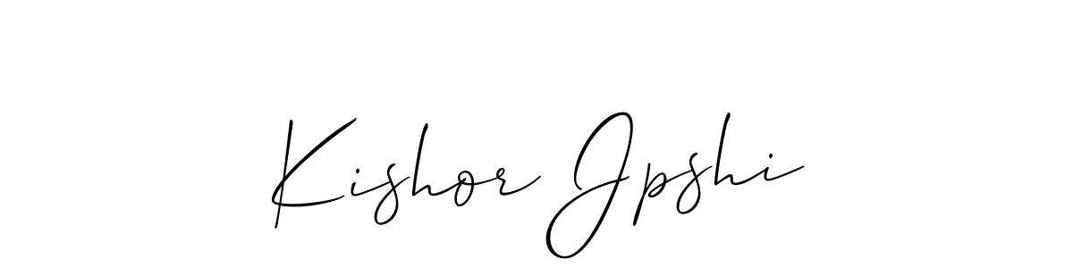 Make a short Kishor Jpshi signature style. Manage your documents anywhere anytime using Allison_Script. Create and add eSignatures, submit forms, share and send files easily. Kishor Jpshi signature style 2 images and pictures png