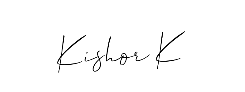 See photos of Kishor K official signature by Spectra . Check more albums & portfolios. Read reviews & check more about Allison_Script font. Kishor K signature style 2 images and pictures png