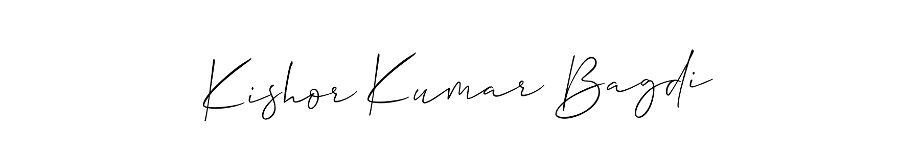 Also You can easily find your signature by using the search form. We will create Kishor Kumar Bagdi name handwritten signature images for you free of cost using Allison_Script sign style. Kishor Kumar Bagdi signature style 2 images and pictures png