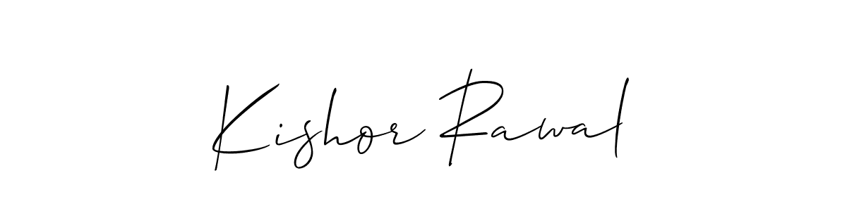 The best way (Allison_Script) to make a short signature is to pick only two or three words in your name. The name Kishor Rawal include a total of six letters. For converting this name. Kishor Rawal signature style 2 images and pictures png