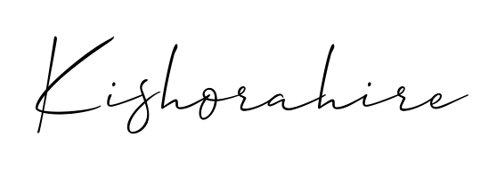 Transform the name Kishorahire into a signature masterpiece using Allison_Script font. Ideal for photographers, artists, and creators looking for watermarks. Kishorahire signature style 2 images and pictures png