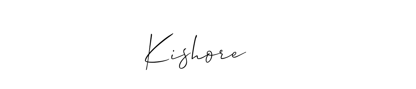 Also You can easily find your signature by using the search form. We will create Kishore ❤️ name handwritten signature images for you free of cost using Allison_Script sign style. Kishore ❤️ signature style 2 images and pictures png