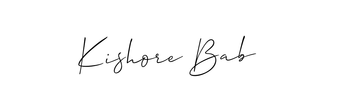 Once you've used our free online signature maker to create your best signature Allison_Script style, it's time to enjoy all of the benefits that Kishore Bab name signing documents. Kishore Bab signature style 2 images and pictures png