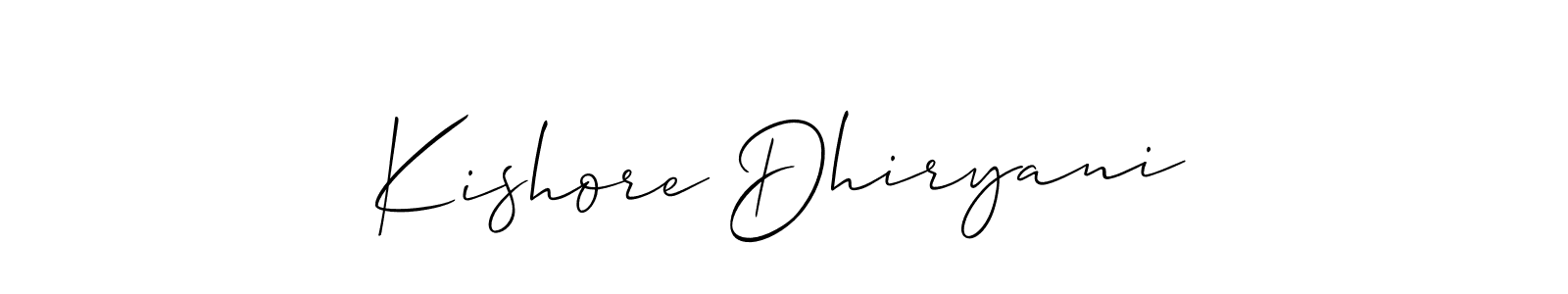 See photos of Kishore Dhiryani official signature by Spectra . Check more albums & portfolios. Read reviews & check more about Allison_Script font. Kishore Dhiryani signature style 2 images and pictures png