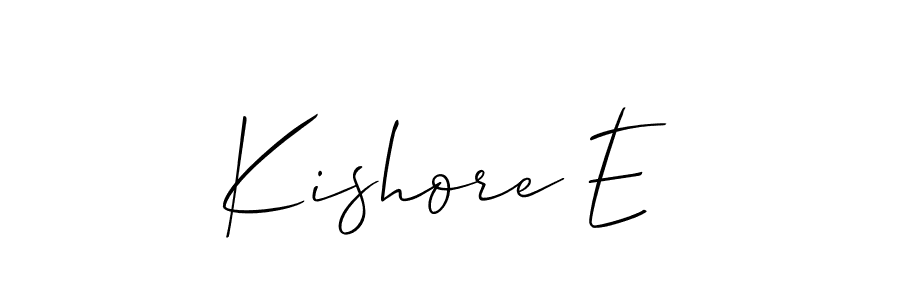 Best and Professional Signature Style for Kishore E. Allison_Script Best Signature Style Collection. Kishore E signature style 2 images and pictures png