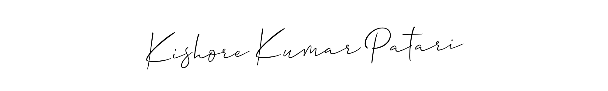 How to make Kishore Kumar Patari signature? Allison_Script is a professional autograph style. Create handwritten signature for Kishore Kumar Patari name. Kishore Kumar Patari signature style 2 images and pictures png