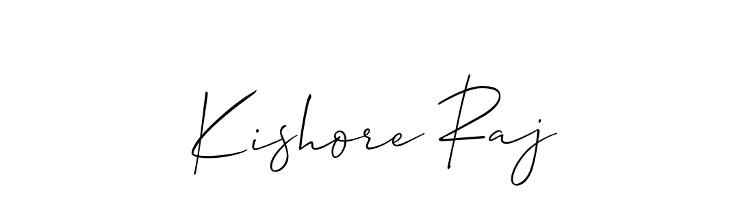 Also You can easily find your signature by using the search form. We will create Kishore Raj name handwritten signature images for you free of cost using Allison_Script sign style. Kishore Raj signature style 2 images and pictures png