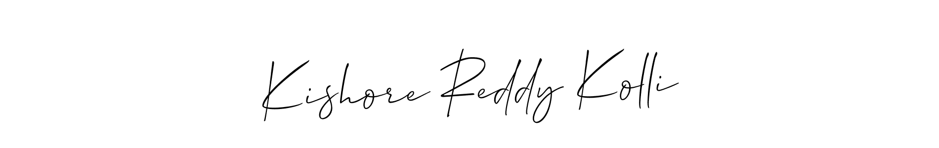 Check out images of Autograph of Kishore Reddy Kolli name. Actor Kishore Reddy Kolli Signature Style. Allison_Script is a professional sign style online. Kishore Reddy Kolli signature style 2 images and pictures png