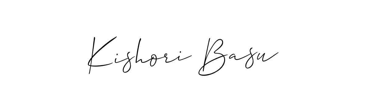 Best and Professional Signature Style for Kishori Basu. Allison_Script Best Signature Style Collection. Kishori Basu signature style 2 images and pictures png
