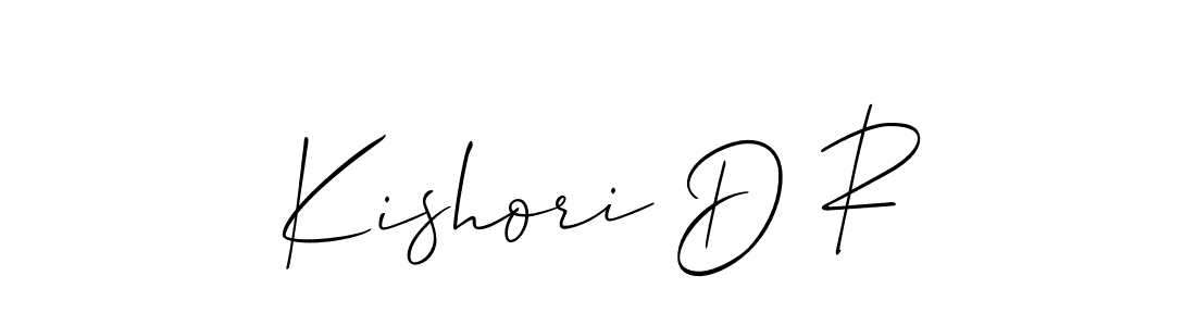 It looks lik you need a new signature style for name Kishori D R. Design unique handwritten (Allison_Script) signature with our free signature maker in just a few clicks. Kishori D R signature style 2 images and pictures png