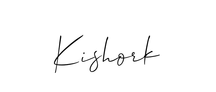 Best and Professional Signature Style for Kishork. Allison_Script Best Signature Style Collection. Kishork signature style 2 images and pictures png