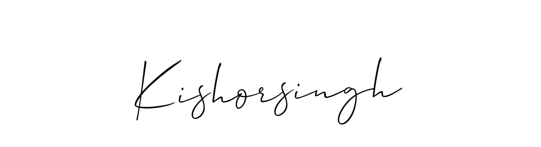 Design your own signature with our free online signature maker. With this signature software, you can create a handwritten (Allison_Script) signature for name Kishorsingh. Kishorsingh signature style 2 images and pictures png