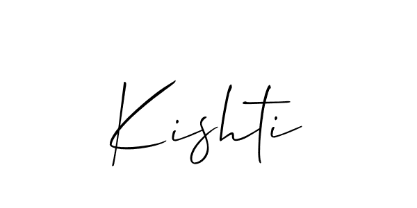 The best way (Allison_Script) to make a short signature is to pick only two or three words in your name. The name Kishti include a total of six letters. For converting this name. Kishti signature style 2 images and pictures png